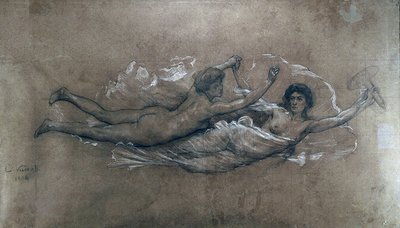 Science and Truth - Cartoon for the Transfer of the Grand Drape of the Municipal Theater of Rio de Janeiro by Eliseu Visconti